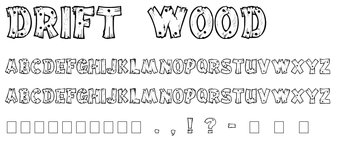 Drift Wood font
